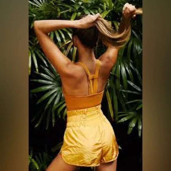 NWOT! FP Movement ‘The Way Home’ logo shorts. Golden (S,M). Lavender Dust (L) - Picture 6 of 16